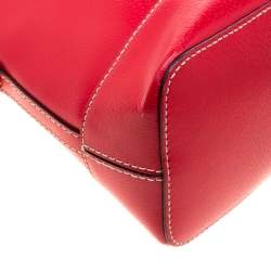 Pre Owned Kate Spade Red Leather Wellesley Rachelle Satchel