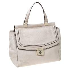 Kate Spade Cream Leather Tallulah Everett Way Top Handle Bag