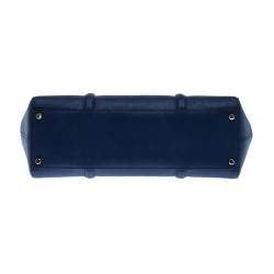 Pre Owned Kate Spade Navy Blue Leather Mulberry Street Leighann Tote