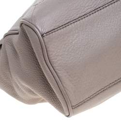 Pre Owned Kate Spade Grey Leather Shoulder Bag