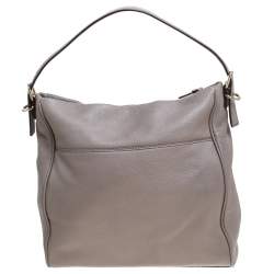 Pre Owned Kate Spade Grey Leather Shoulder Bag