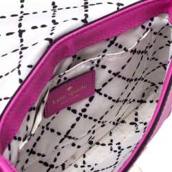 Pre Owned Kate Spade Hot Pink Leather Astor Court Flap Crossbody Bag