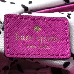 Pre Owned Kate Spade Hot Pink Leather Astor Court Flap Crossbody Bag