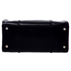 Pre Owned Kate Spade Black/Pink Leather Annelle Arbour Hill Tote