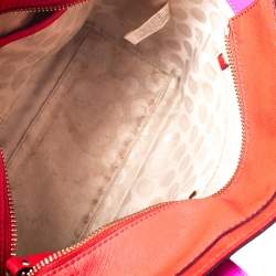 Pre Owned Kate Spade Red/Pink Leather Cedar Street Hayden Tote