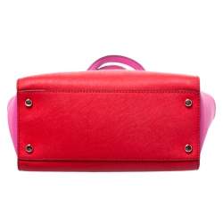 Pre Owned Kate Spade Red/Pink Leather Cedar Street Hayden Tote