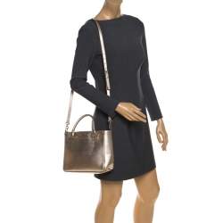 Pre Owned Kate Spade Metallic Leather Tote