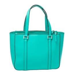 Pre Owned Kate Spade Mint Green Leather Newbury Lane Briar Tote