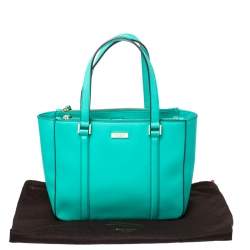 Pre Owned Kate Spade Mint Green Leather Newbury Lane Briar Tote