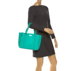 Pre Owned Kate Spade Mint Green Leather Newbury Lane Briar Tote