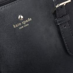 Pre Owned Kate Spade Black Leather Charlotte Street Reena Tote