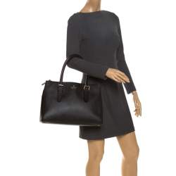 Pre Owned Kate Spade Black Leather Charlotte Street Reena Tote