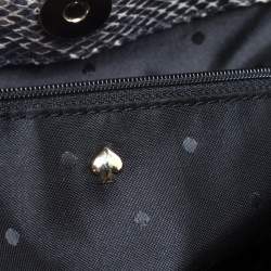 Pre Owned Kate Spade Grey/Beige Snake Effect Leather South Kensington Denee Tote