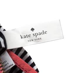 Pre Owned Kate Spade Neon Coral Orange Leather Top Zip Crossbody Bag