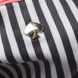 Pre Owned Kate Spade Neon Coral Orange Leather Top Zip Crossbody Bag