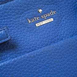 Pre Owned Kate Spade Blue Leather Mini Brandy Crossbody Bag