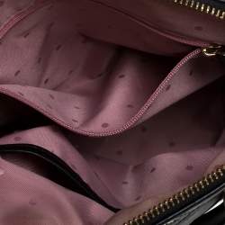 Pre Owned Kate Spade Black Leather Patterson Drive Dome Satchel