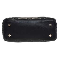 Pre Owned Kate Spade Black Leather Patterson Drive Dome Satchel