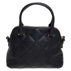 Pre Owned Kate Spade Black Leather Patterson Drive Dome Satchel