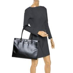 Pre Owned Kate Spade Black Leather Tote