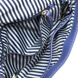 Pre Owned Kate Spade Lavender Leather Flap Zip Around Crossbody Bag 