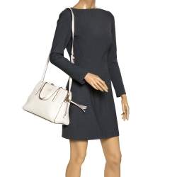 Pre Owned Kate Spade Cream Leather Satchel