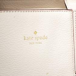 Pre Owned Kate Spade Cream Leather Satchel