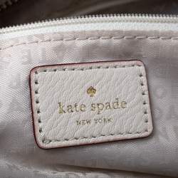Pre Owned Kate Spade Cream Leather Satchel