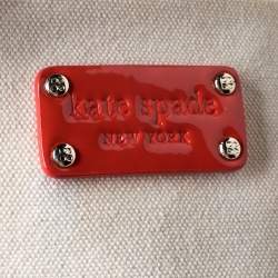 Pre Owned Kate Spade Cream/Brown Canvas and Patent Leather  Whats The Skinny Shopper Tote