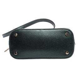 Pre Owned Kate Spade Metallic Green Leather Small Lottie Crossbody Bag