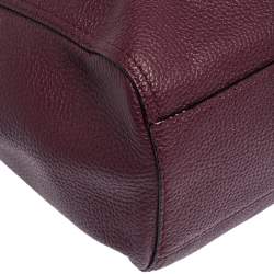 Pre Owned Kate Spade Burgundy Leather Street Violeta Shopper Tote