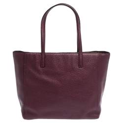 Pre Owned Kate Spade Burgundy Leather Street Violeta Shopper Tote