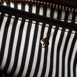 Pre Owned Kate Spade Burgundy Leather Street Violeta Shopper Tote