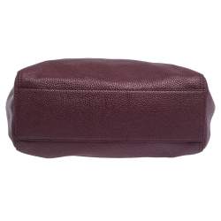 Pre Owned Kate Spade Burgundy Leather Street Violeta Shopper Tote