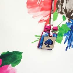 Pre Owned Kate Spade Multicolor Printed Leather Turn Over A New Leaf Len Tote