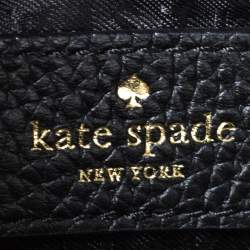 Pre Owned Kate Spade Black/Pink Leather Street Fannie Crossbody Bag