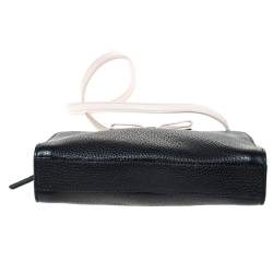 Pre Owned Kate Spade Black/Pink Leather Street Fannie Crossbody Bag