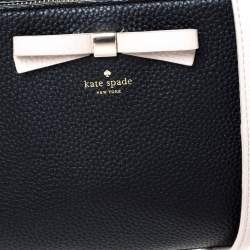 Pre Owned Kate Spade Black/Pink Leather Street Fannie Crossbody Bag