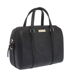 Pre Owned Kate Spade Black Leather Cameron Street Lane Satchel