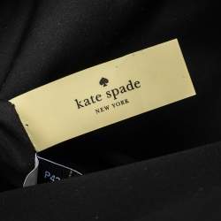 Pre Owned Kate Spade Black Velvet and Leather Mini Watson Lane Merry Backpack