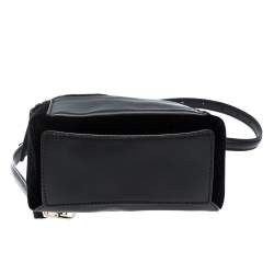 Pre Owned Kate Spade Black Velvet and Leather Mini Watson Lane Merry Backpack