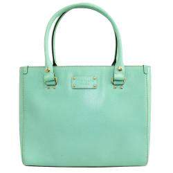 Pre Owned Kate Spade Blue Leather Wellesley Quinn Totes