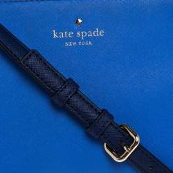 Pre Owned Kate Spade Blue Leather Cedar Street Crossbody Bag