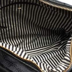 Pre Owned Kate Spade Black Leather Zip Hobo