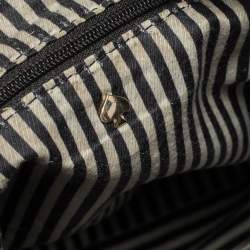 Pre Owned Kate Spade Black Leather Zip Hobo