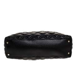 Pre Owned Kate Spade Black Quilted Leather Astor Court Elena Tote