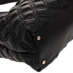 Pre Owned Kate Spade Black Quilted Leather Astor Court Elena Tote