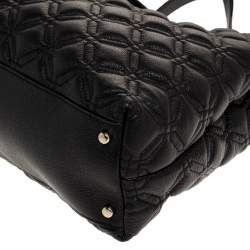 Pre Owned Kate Spade Black Quilted Leather Astor Court Elena Tote