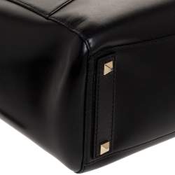 Pre Owned Kate Spade Black Leather Bow Tote