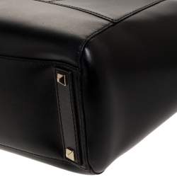 Pre Owned Kate Spade Black Leather Bow Tote